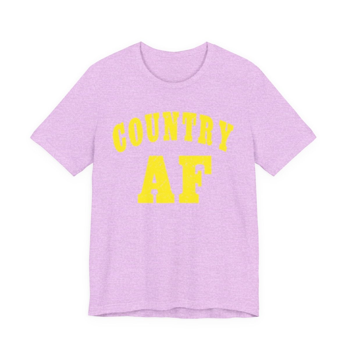 Country AF Shirt | Vintage Western Country Graphic for Rural Life Enthusiasts in Yellow Print - Anything AF