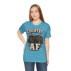 Country AF T-Shirt – Vintage Tractor | Distressed Farm Dog Graphic Tee - Anything AF
