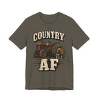 Country AF T-Shirt – Vintage Tractor | Distressed Farm Dog Graphic Tee - Anything AF