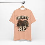 Country AF T-Shirt – Vintage Tractor | Distressed Farm Dog Graphic Tee - Anything AF
