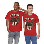 Country AF T-Shirt – Vintage Tractor | Distressed Farm Dog Graphic Tee - Anything AF