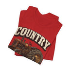 Country AF T-Shirt – Vintage Tractor | Distressed Farm Dog Graphic Tee - Anything AF