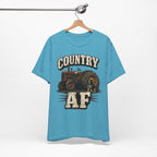 Country AF T-Shirt – Vintage Tractor | Distressed Farm Dog Graphic Tee - Anything AF