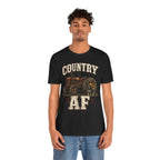 Country AF T-Shirt – Vintage Tractor | Distressed Farm Dog Graphic Tee - Anything AF