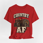Country AF T-Shirt – Vintage Tractor | Distressed Farm Dog Graphic Tee - Anything AF