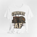 Country AF T-Shirt – Vintage Tractor | Distressed Farm Dog Graphic Tee - Anything AF