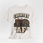 Country AF T-Shirt – Vintage Tractor | Distressed Farm Dog Graphic Tee - Anything AF