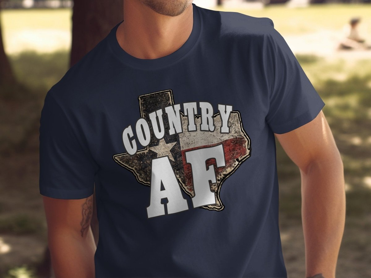 Country AF Texas Flag T-Shirt | Distressed Flag Graphic Tee - Anything AF