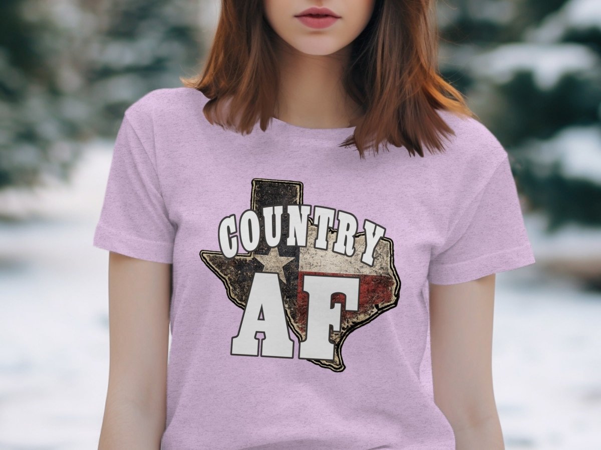 Country AF Texas Flag T-Shirt | Distressed Flag Graphic Tee - Anything AF