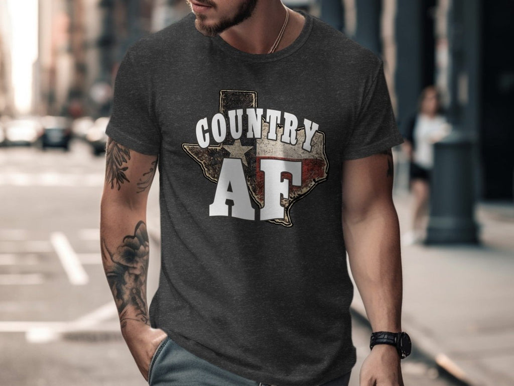 Country AF Texas Flag T-Shirt | Distressed Flag Graphic Tee - Anything AF