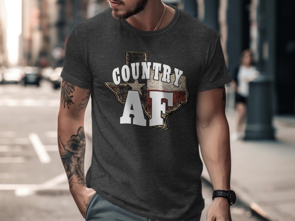 Country AF Texas Flag T-Shirt | Distressed Flag Graphic Tee - Anything AF