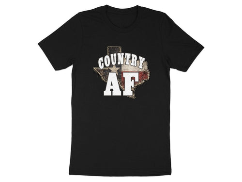 Country AF Texas Flag T-Shirt | Distressed Flag Graphic Tee - Anything AF