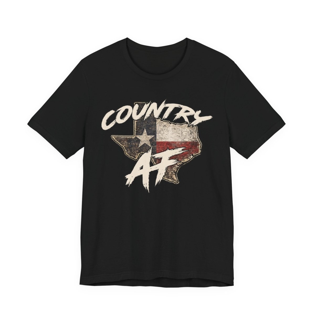 Country AF Texas T-Shirt | Vintage Texas Flag Graphic Tee - Anything AF