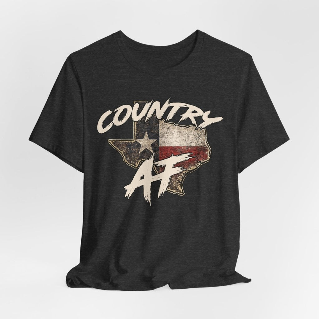 Country AF Texas T-Shirt | Vintage Texas Flag Graphic Tee - Anything AF