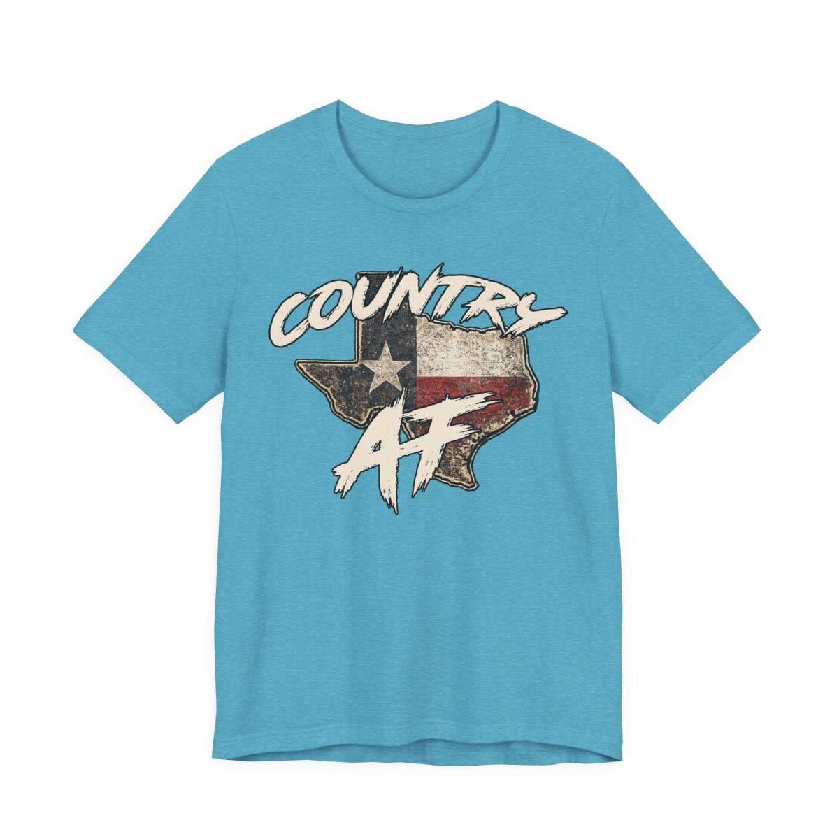 Country AF Texas T-Shirt | Vintage Texas Flag Graphic Tee - Anything AF