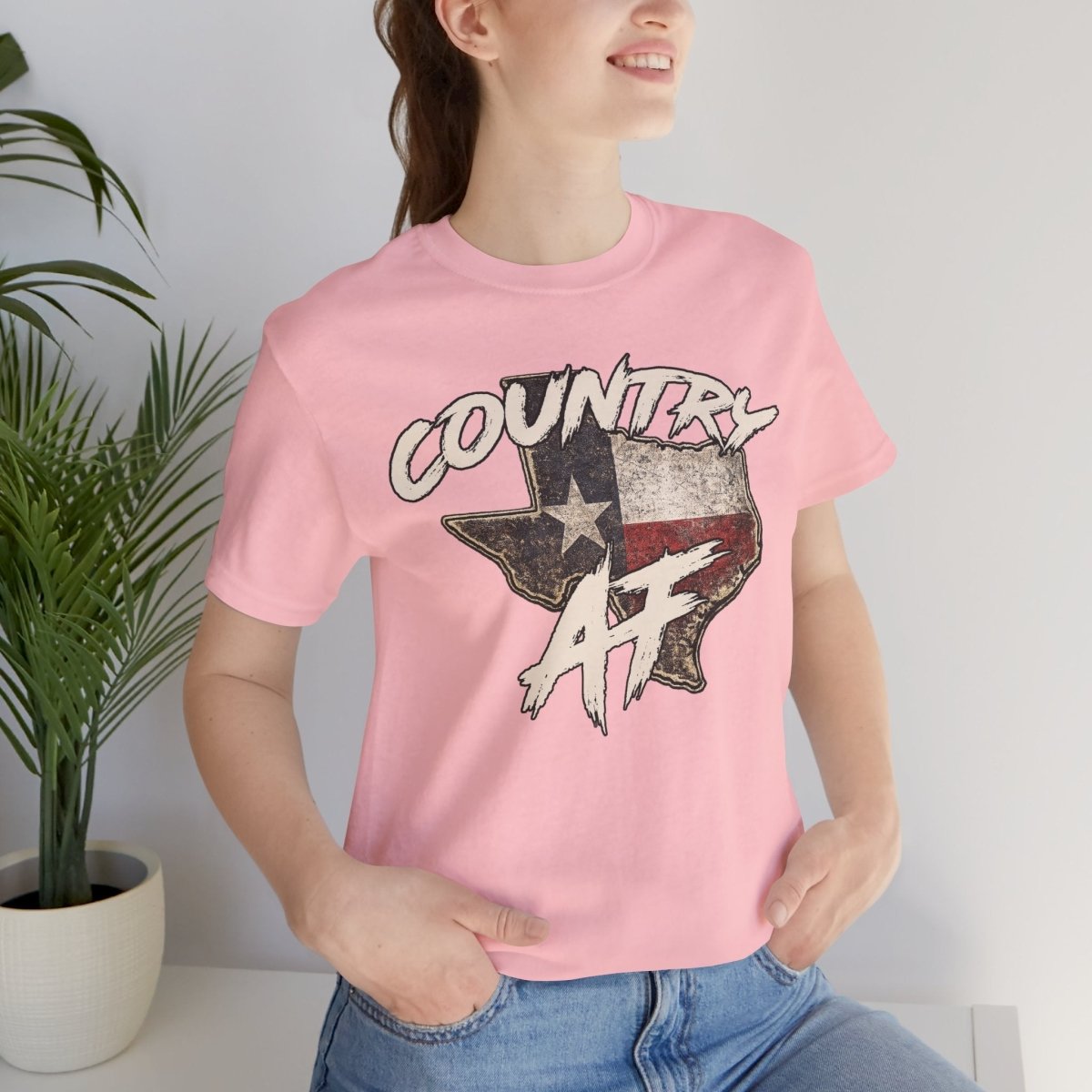 Country AF Texas T-Shirt | Vintage Texas Flag Graphic Tee - Anything AF
