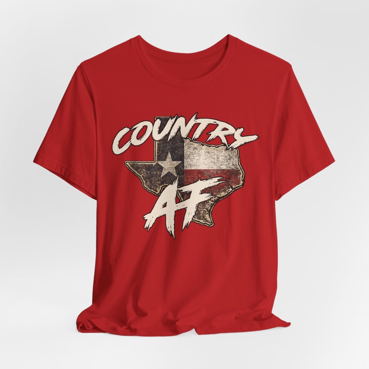 Country AF Texas T-Shirt | Vintage Texas Flag Graphic Tee - Anything AF