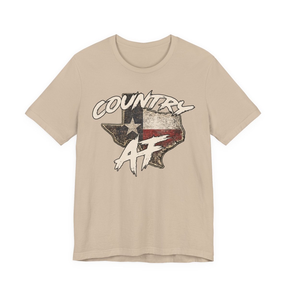 Country AF Texas T-Shirt | Vintage Texas Flag Graphic Tee - Anything AF