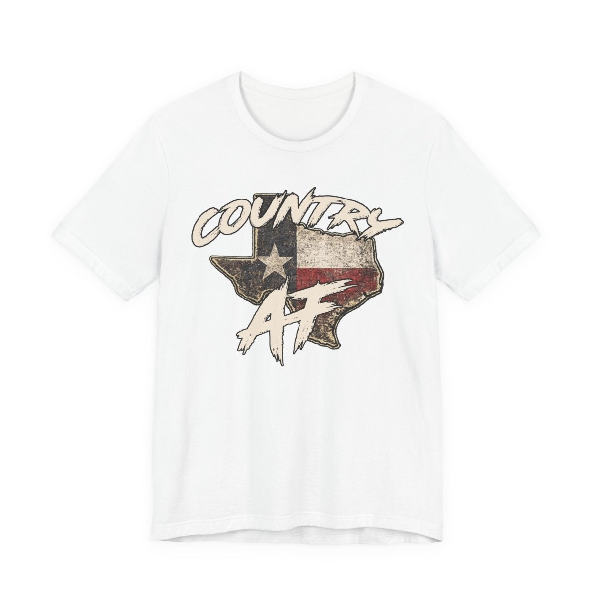 Country AF Texas T-Shirt | Vintage Texas Flag Graphic Tee - Anything AF