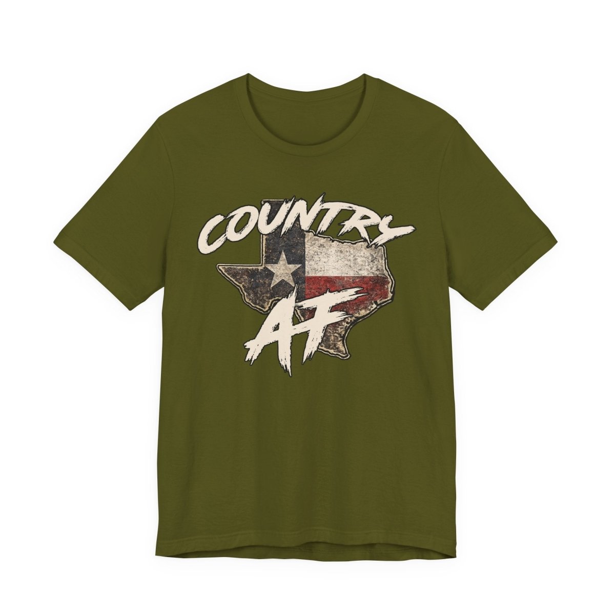 Country AF Texas T-Shirt | Vintage Texas Flag Graphic Tee - Anything AF