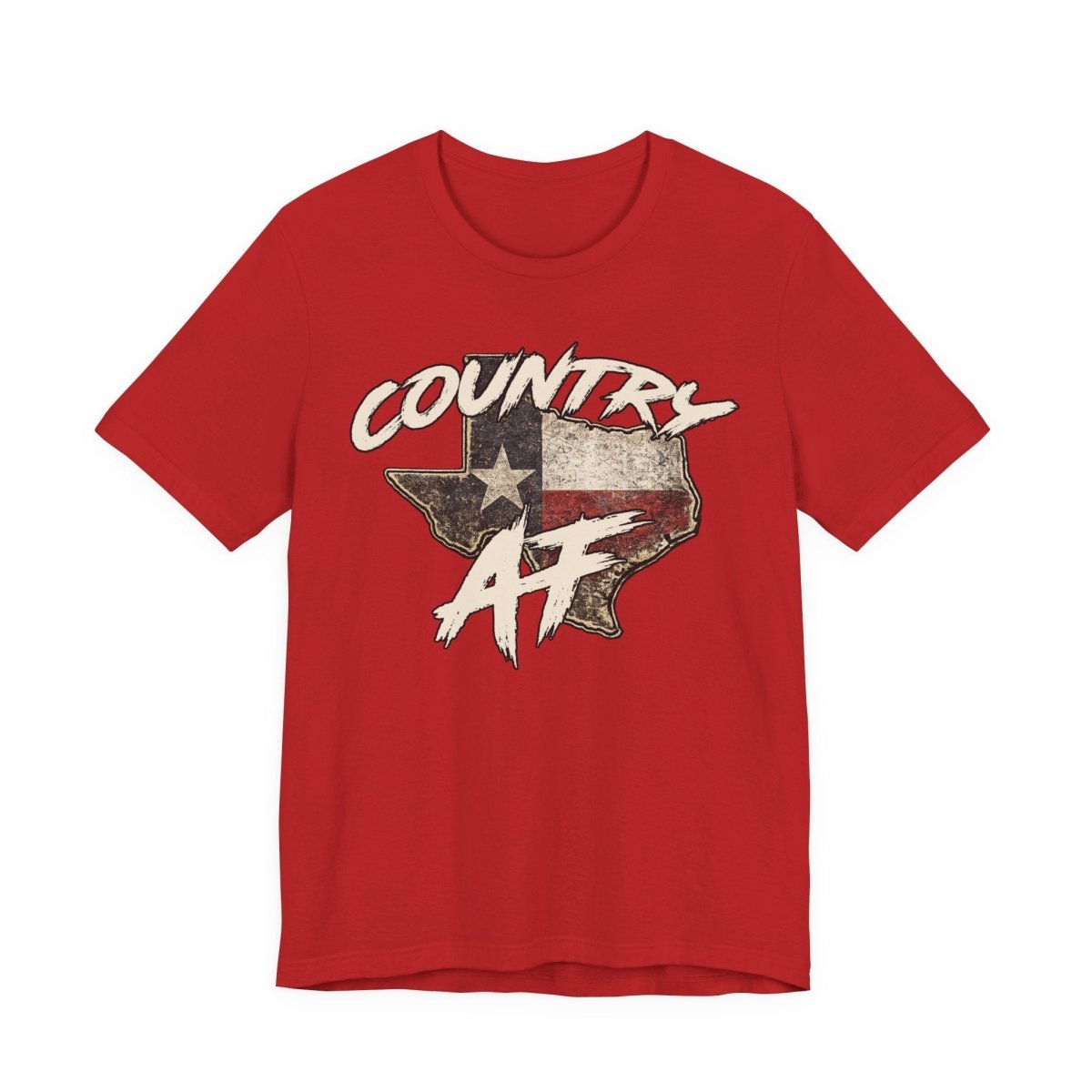 Country AF Texas T-Shirt | Vintage Texas Flag Graphic Tee - Anything AF