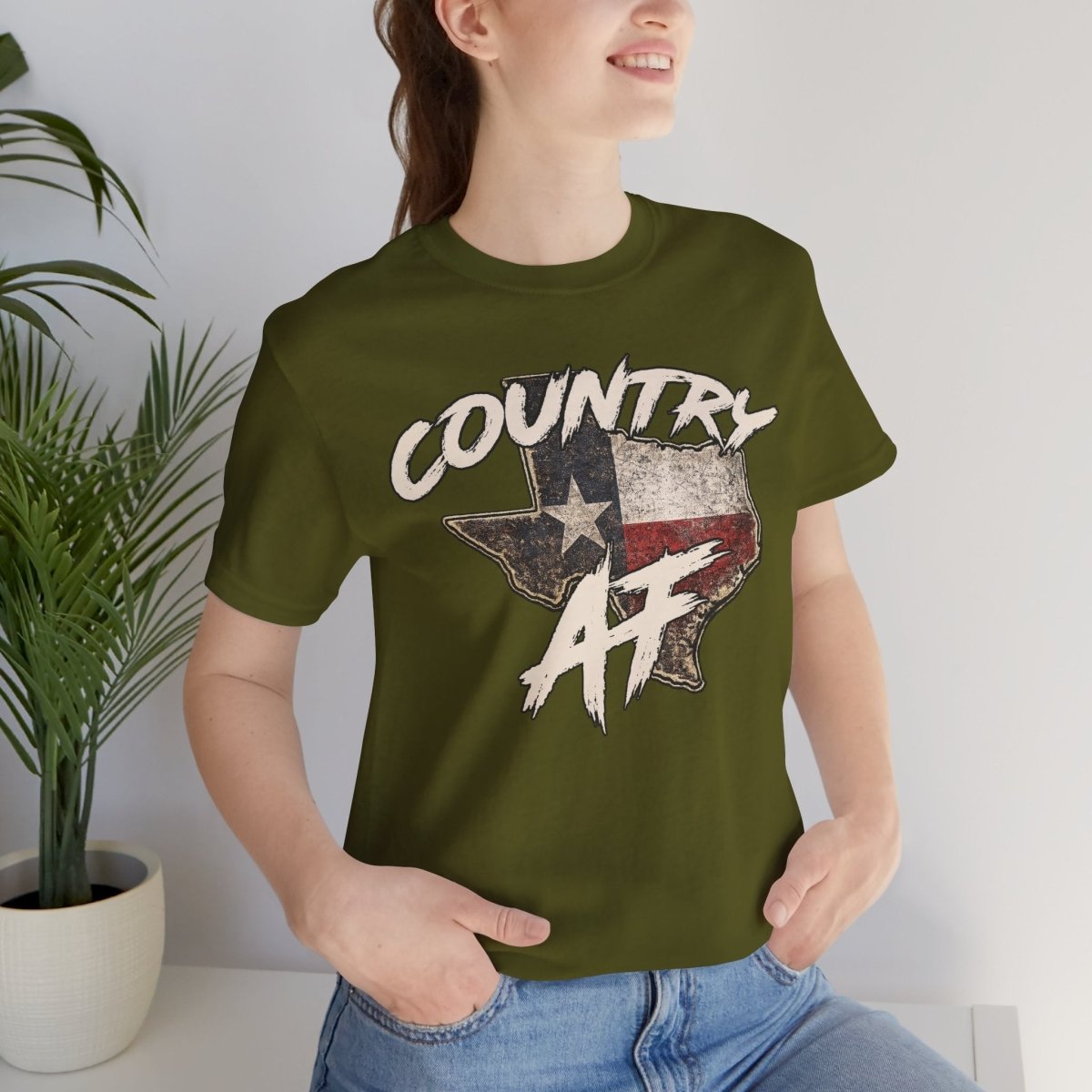 Country AF Texas T-Shirt | Vintage Texas Flag Graphic Tee - Anything AF