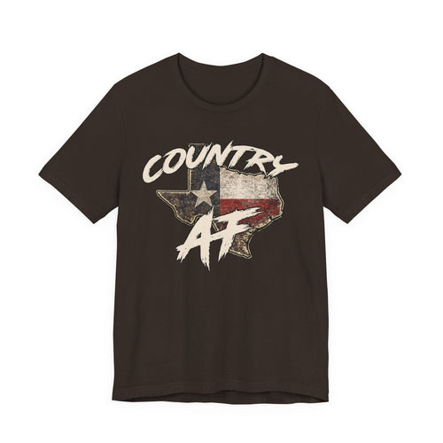 Country AF Texas T-Shirt | Vintage Texas Flag Graphic Tee - Anything AF
