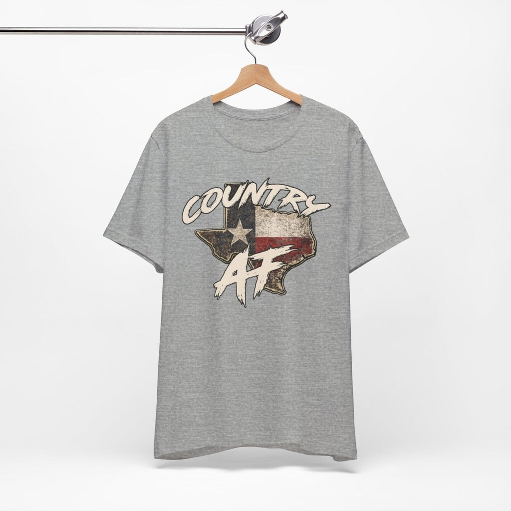 Country AF Texas T-Shirt | Vintage Texas Flag Graphic Tee - Anything AF