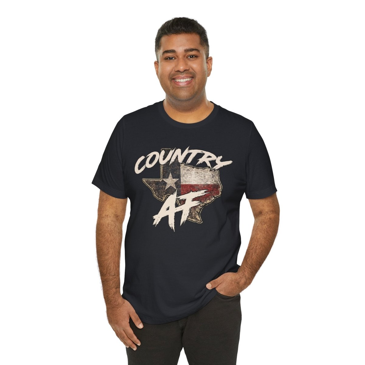 Country AF Texas T-Shirt | Vintage Texas Flag Graphic Tee - Anything AF