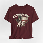 Country AF Texas T-Shirt | Vintage Texas Flag Graphic Tee - Anything AF