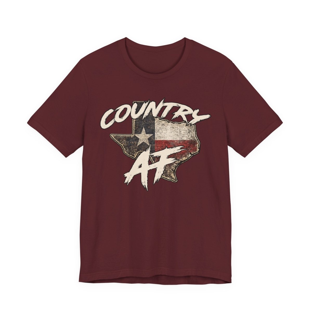 Country AF Texas T-Shirt | Vintage Texas Flag Graphic Tee - Anything AF