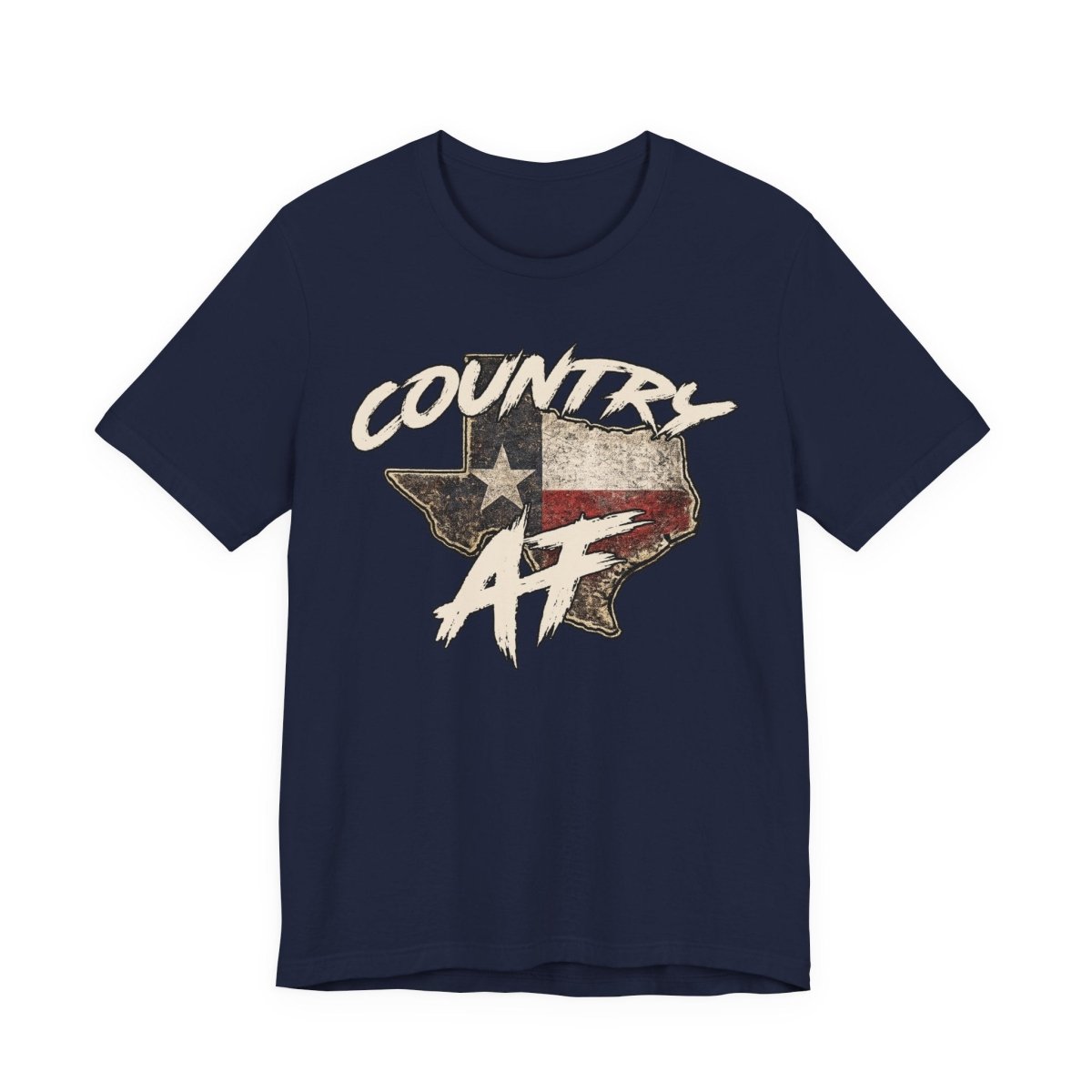 Country AF Texas T-Shirt | Vintage Texas Flag Graphic Tee - Anything AF