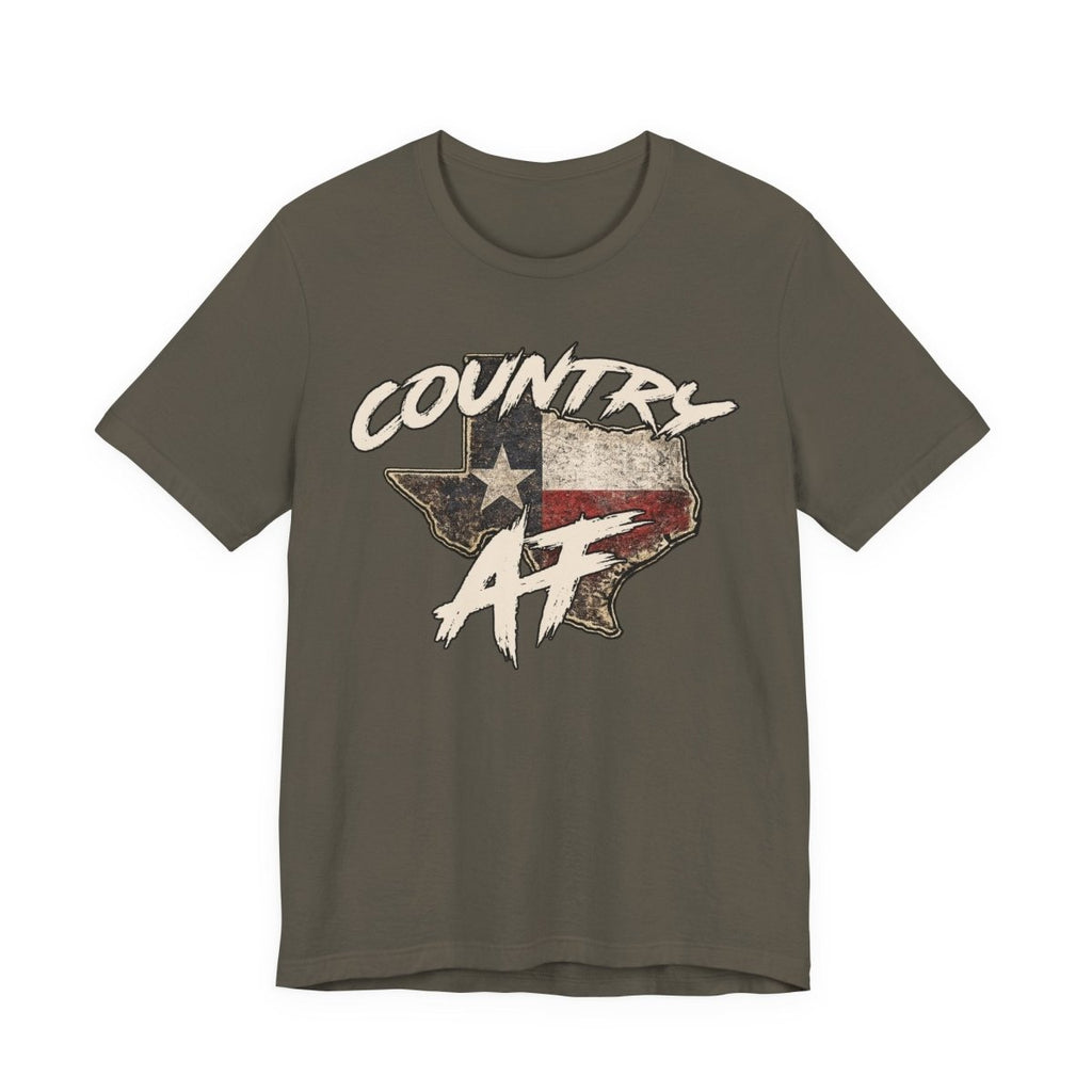 Country AF Texas T-Shirt | Vintage Texas Flag Graphic Tee - Anything AF