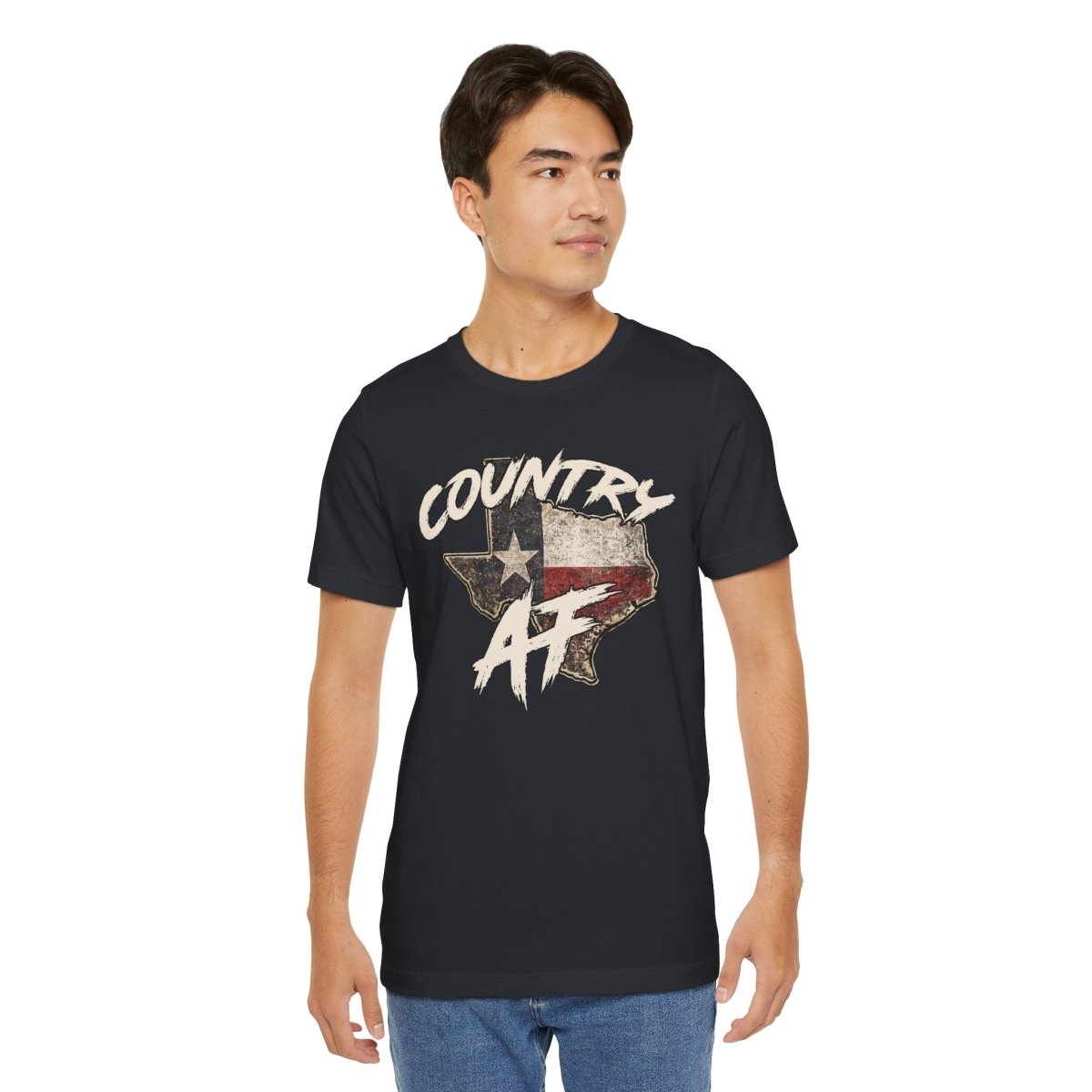 Country AF Texas T-Shirt | Vintage Texas Flag Graphic Tee - Anything AF