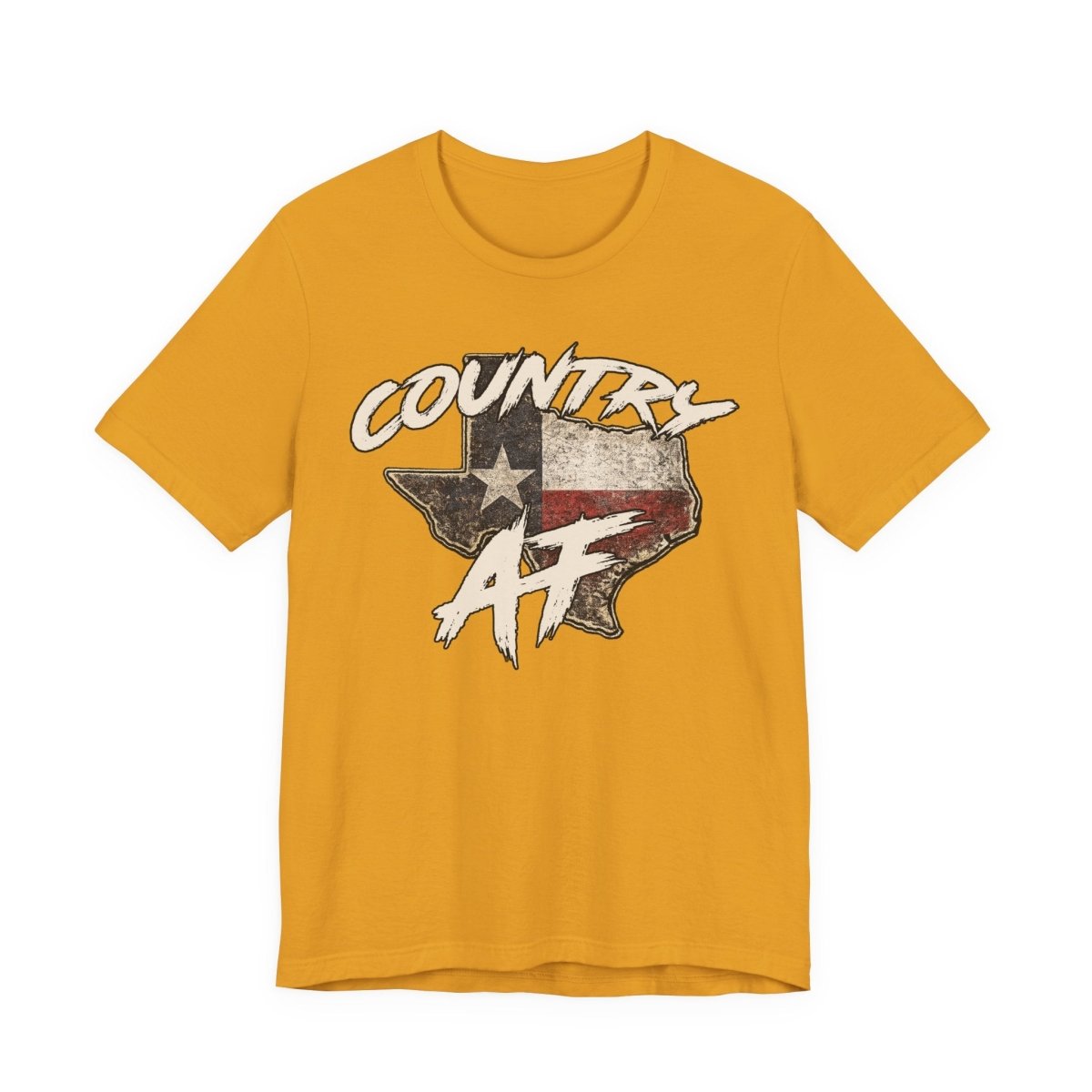 Country AF Texas T-Shirt | Vintage Texas Flag Graphic Tee - Anything AF