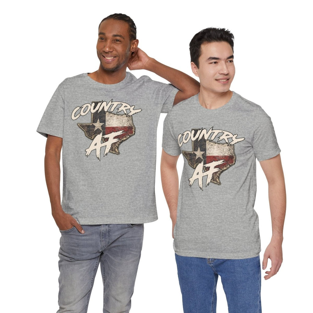 Country AF Texas T-Shirt | Vintage Texas Flag Graphic Tee - Anything AF