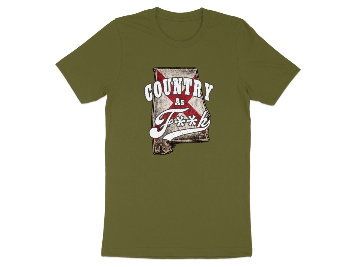 Country As F**K Alabama T-Shirt | Vintage Alabama Pride Graphic Tee - Anything AF