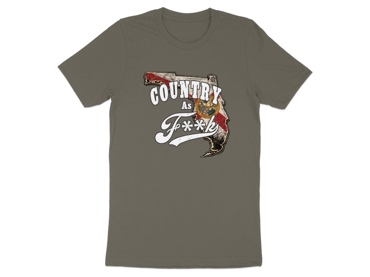 Country As F**K Florida T-Shirt | Vintage Florida Pride Graphic Tee - Anything AF
