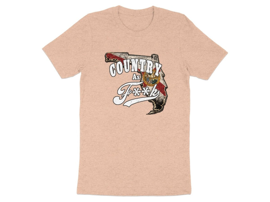 Country As F**K Florida T-Shirt | Vintage Florida Pride Graphic Tee - Anything AF
