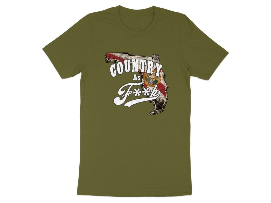 Country As F**K Florida T-Shirt | Vintage Florida Pride Graphic Tee - Anything AF