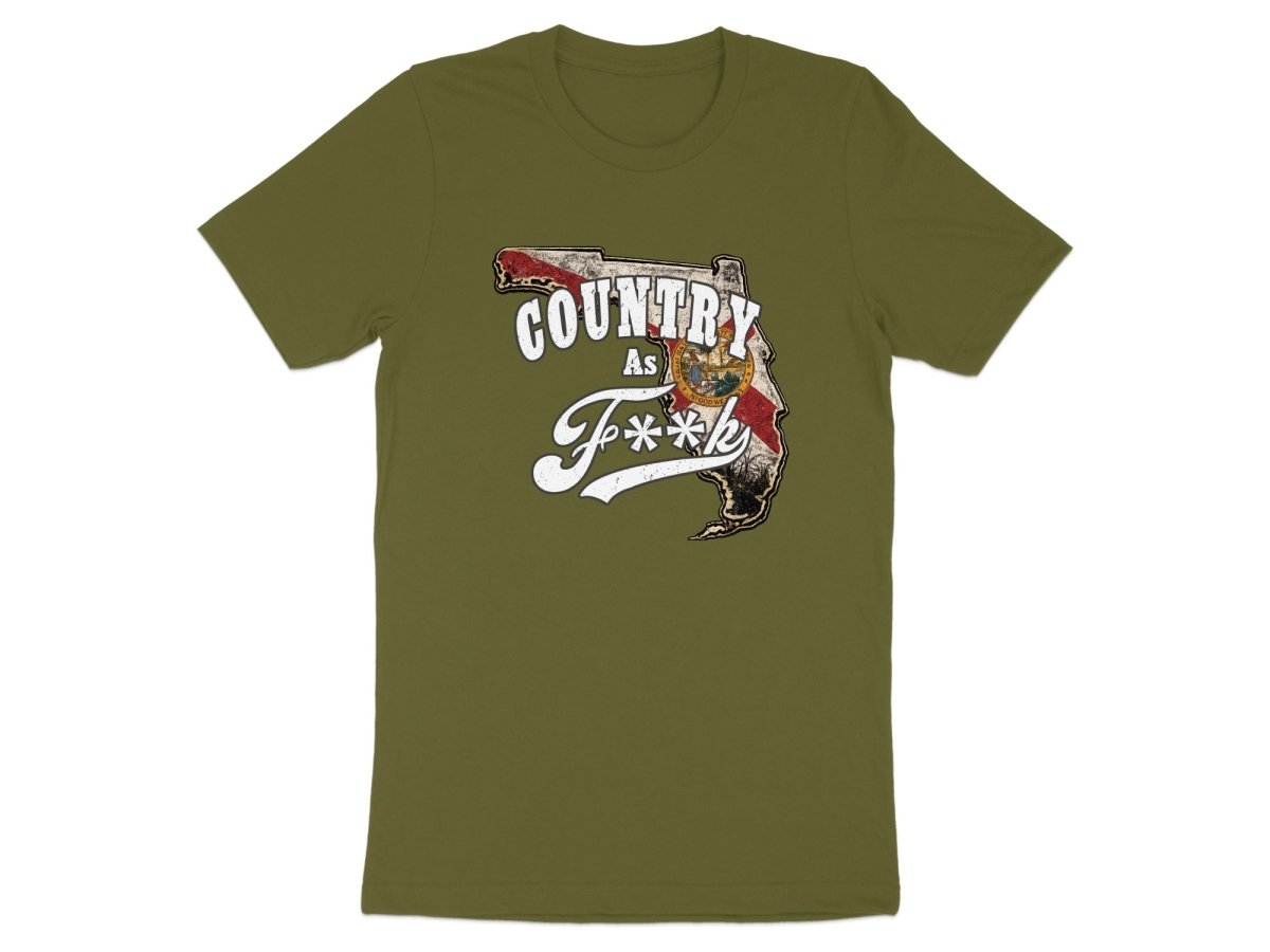 Country As F**K Florida T-Shirt | Vintage Florida Pride Graphic Tee - Anything AF