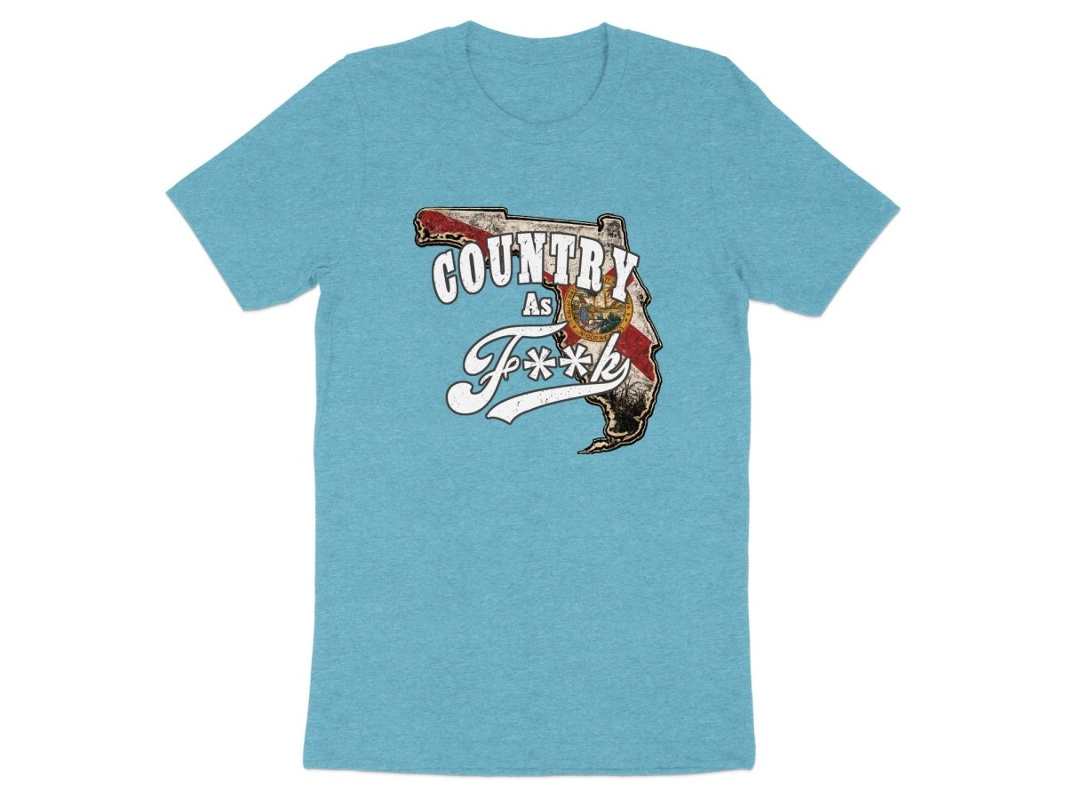 Country As F**K Florida T-Shirt | Vintage Florida Pride Graphic Tee - Anything AF