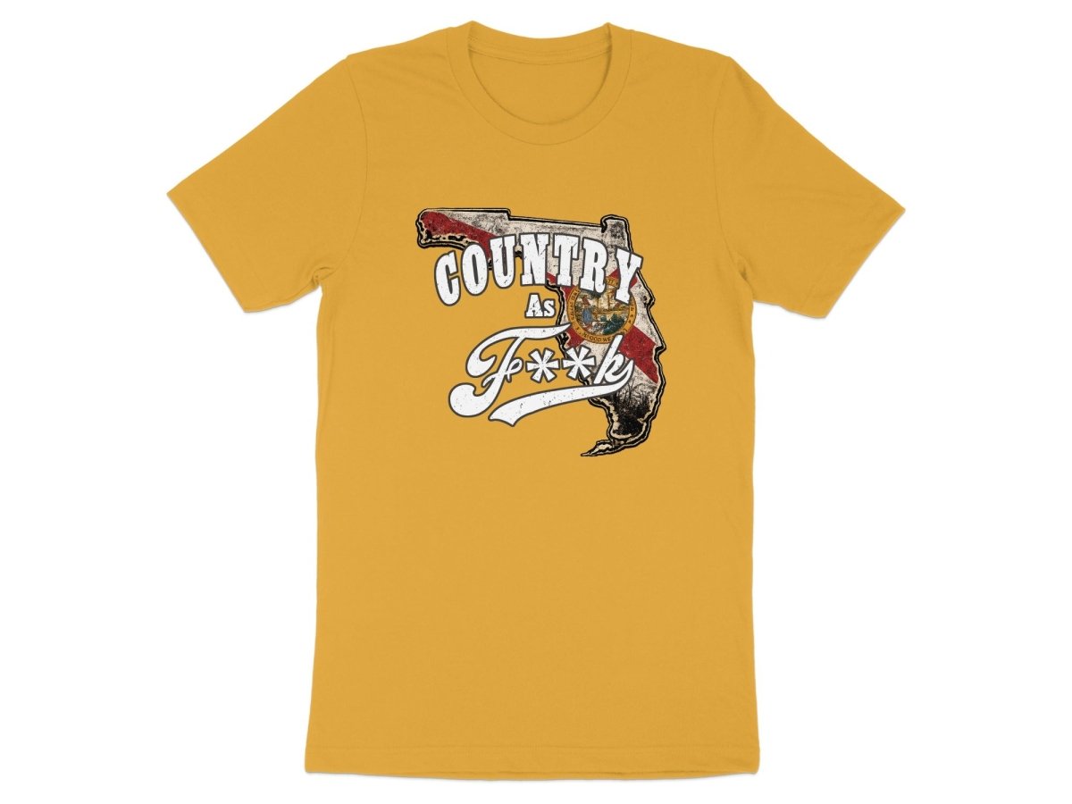 Country As F**K Florida T-Shirt | Vintage Florida Pride Graphic Tee - Anything AF