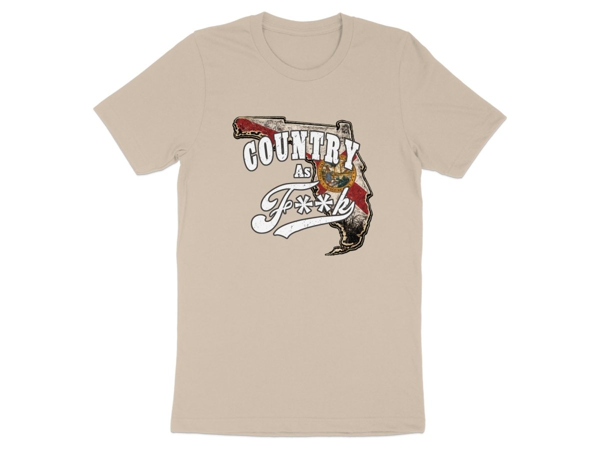 Country As F**K Florida T-Shirt | Vintage Florida Pride Graphic Tee - Anything AF