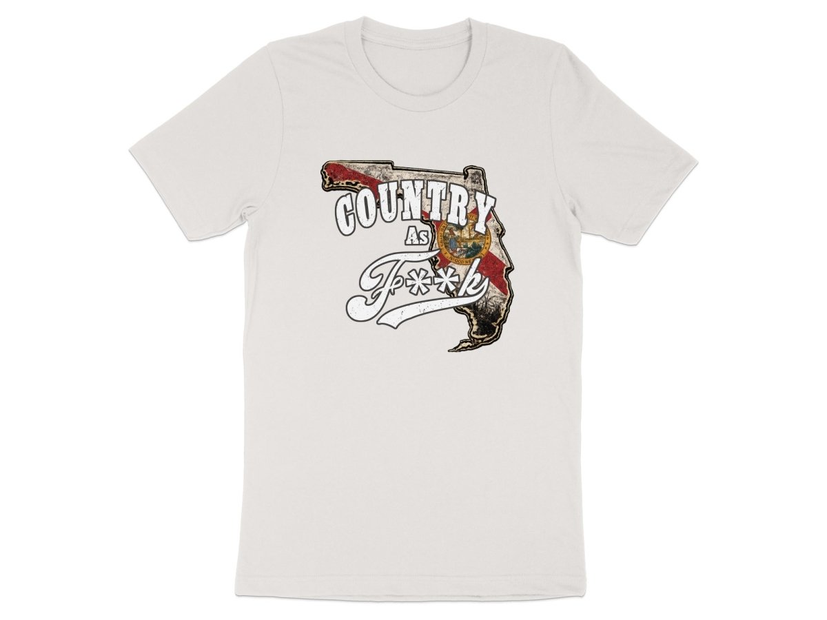 Country As F**K Florida T-Shirt | Vintage Florida Pride Graphic Tee - Anything AF