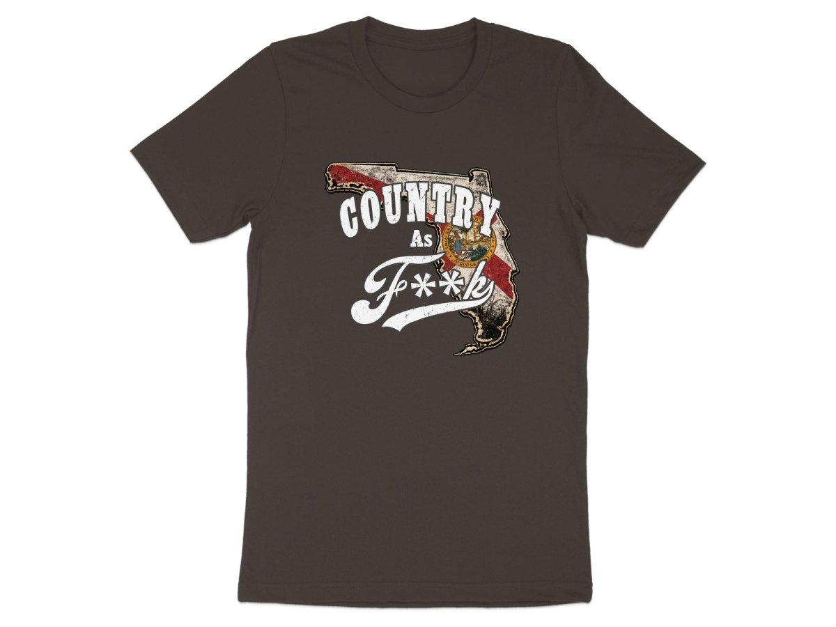 Country As F**K Florida T-Shirt | Vintage Florida Pride Graphic Tee - Anything AF