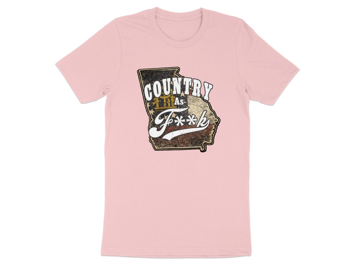Country As F**K Georgia T-Shirt | Vintage Georgia Pride Graphic Tee - Anything AF