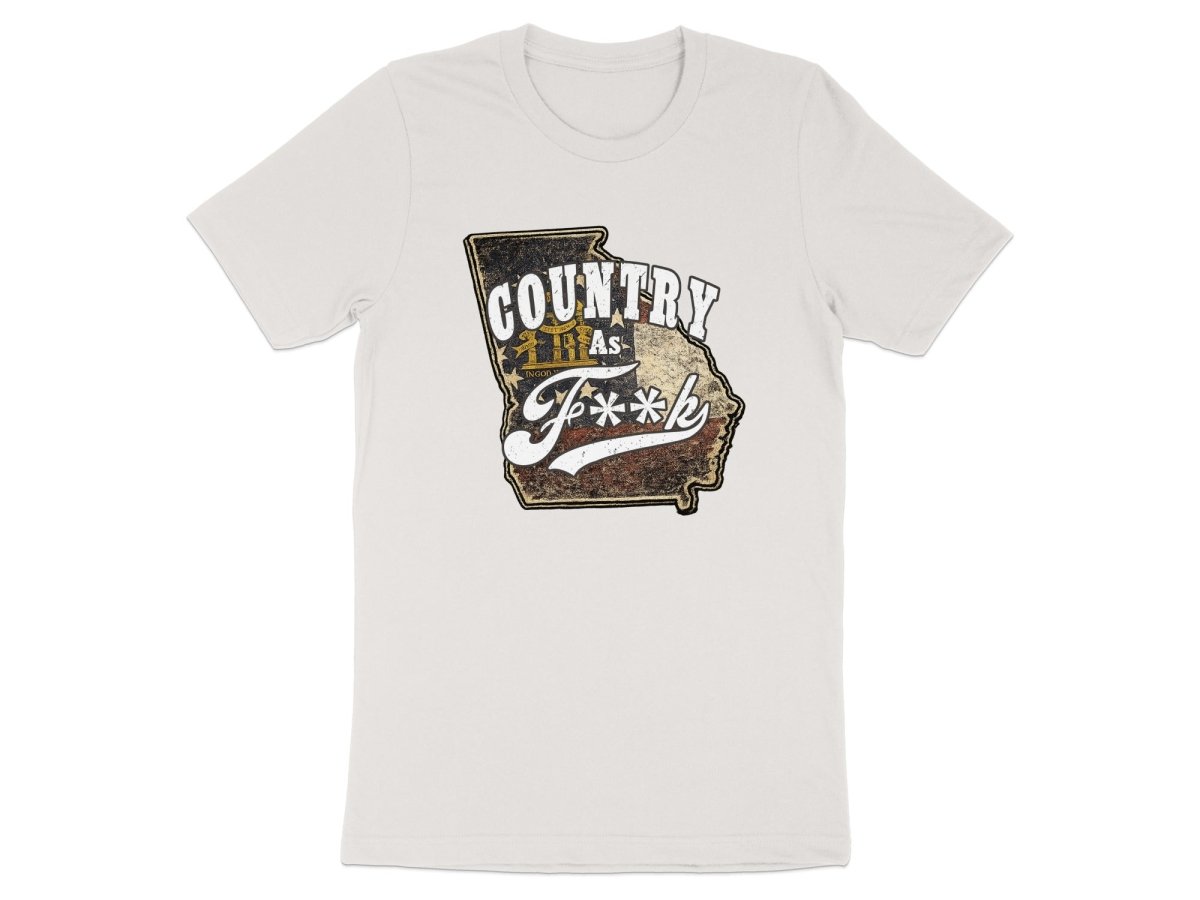Country As F**K Georgia T-Shirt | Vintage Georgia Pride Graphic Tee - Anything AF