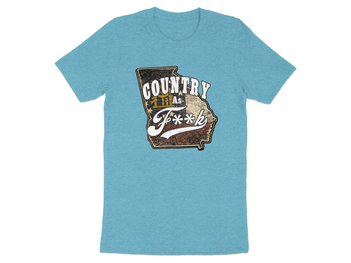 Country As F**K Georgia T-Shirt | Vintage Georgia Pride Graphic Tee - Anything AF