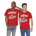 Country As Fk Graphic Tee | Funny Southern Country Pride Design PG-13 Version | Country AS F**k Graphic White Print - Anything AF